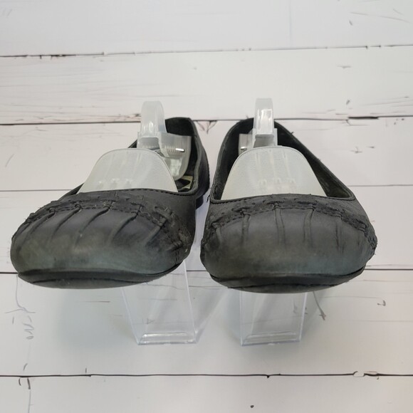 Born handcrafted black leather flats size 6.5/37 - Picture 3 of 9